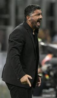 IPP20181004 Football - soccer: UEFA Europa League 2018 2019, AC Mailand - Olympiakos Piräus, gennaro gattuso, allenatore del milan (Verwendung nur in Deutschland - GERMANY ONLY) *** IPP20181004 Football soccer UEFA Europa League 2018 2019 AC Milan Olympiacos Piraeus gennaro gattuso allenatore del milan Use only in Germany GERMANY ONLY 