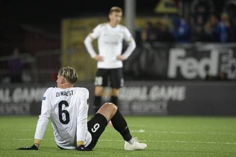 Fußball, EL, Sarpsborg 08 FF - KRC Genk Genk s Sebastien Dewaest pictured after a game of Belgian soccer team KRC Racing Genk against Norwegian Sarpsborg 08 FF, in Sarpsborg, Norway, Thursday 04 October 2018, on day two of the Europa League group stage in group I. YORICKxJANSENS  x05440926x