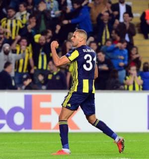 Islam Slimani of Fenerbahce during the UEFA Europa League Group D match between Fenerbahce and Spartak Trnava at Ulker Stadium in Istanbul , Turkey on October 04 , 2018 