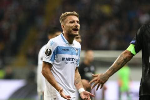 Ciro Immobile (Rom) hadert Eintracht Frankfurt vs Lazio Rom, Fussball, Uefa Europa League, 04.10.2018 Eintracht Frankfurt vs Lazio Rom, Fussball, Uefa Europa League, 04.10.2018 Frankfurt Copyright: xEIBNER RenexWeissx EP_RWS