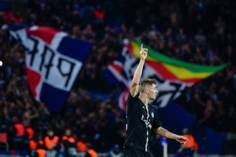 October 3, 2018 - Paris, Ile-de-France, France - Thomas Meunier 12 of PSG during the UEFA Champions League football match Paris Saint Germain (PSG) against Red Star Belgrade at the Parc des Princes stadium in Paris on October 3, 2018. Paris Saint-Germain v Red Star Belgrade - UEFA Champions League Group C  - ZUMAn230 20181003_zaa_n230_979 Copyright: xJulienxMattiax