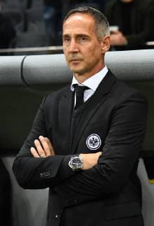 04.10.2018, xjhx, Fussball UEFA Europa League, Eintracht Frankfurt - Lazio Rom emspor, v.l. Trainer Adolf Adi Huetter (Eintracht Frankfurt) (DFL DFB REGULATIONS PROHIBIT ANY USE OF PHOTOGRAPHS as IMAGE SEQUENCES and or QUASI-VIDEO) Frankfurt am Main