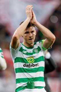 Oesterreich, Salzburg 04.10.2018, UEFA Europa League - 2018 19 Season, Gruppenphase, 2. Spieltag, RB Salzburg - Celtic Glasgow , Kieran Tierney (CFC) gestikuliert, gestik ( DeFodi048
