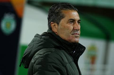 04.10.2018 Poltava(Ukraine) FC Vorskla-Sporting CP Europa League men s football Jose Paseiro Sporting CP coach :Str 
