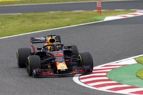 5th October 2018, Suzuka International Race Course, Suzuka City, Japan; Formula One Grand Prix of Japan, Friday free practice; Aston Martin Red Bull driver Daniel Ricciardo  ActionPlus12068082 StephenxBlackberry
