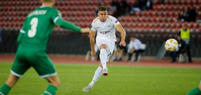 04.10.2018 Stadion Letzigrund Zürich , SCHWEIZ , Saison 2018 2019 Herren Fussball Europa League FC Zürich - Ludogorets Rasgrad Benjamin Kololli (FC Zürich)