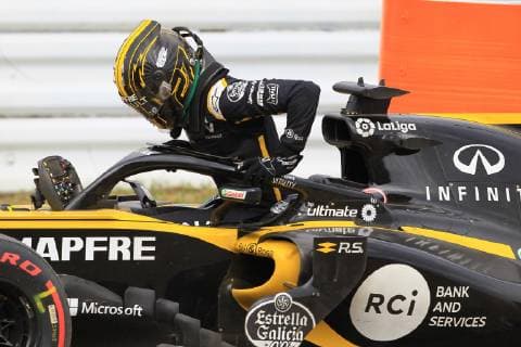 6th October 2018, Suzuka International Racing Course, Suzuka City, Japan; Formula One Grand Prix of Japan, qualification; Renault F1 Team, Nico Hulkenberg crashes in Practice 3  ActionPlus12068307 Octane