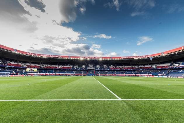the stadium of Paris Saint-Germain during the UEFA Champions League group C match between Paris St Germain and Crvena zvezda at the Parc des Princes on October 03, 2018 in Paris, France UEFA Champions League 2018 2019 xVIxVIxImagesx xGerritxvanxKeulenxIVx 12361627