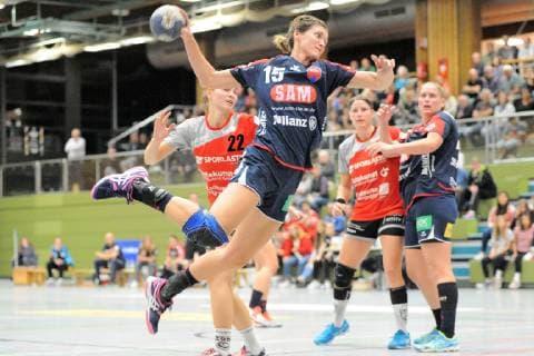 Jurate Zilinskaite (SG H2Ku Herrenberg Kuties 15) Handball, DHB, Pokal, 2.Runde, 06.10.2018, Foto:TBaur Eibner TG Nuertingen vs. SG SG H2Ku Herrenberg Kuties Nuertingen Copyright: xEIBNER TobiasxBaurx EP_TBR