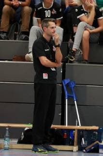 1.FC Köln vs. BV Garrel Handball Damen 3.Bundesliga West Trainer Markus Pabst (1.FC Köln) 06.10.2018