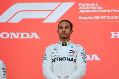 7th October 2018, Suzuka International Racing Course, Suzuka City, Japan; Formula One Grand Prix of Japan, race day; Mercedes AMG Petronas Motorsport, Lewis Hamilton wins in Japan  ActionPlus12068986 Octane