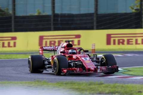 7th October 2018, Suzuka International Racing Course, Suzuka City, Japan; Formula One Grand Prix of Japan, race day; Scuderia Ferrari driver Sebastian Vettel  ActionPlus12069064 StephenxBlackberry