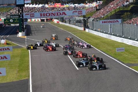 Start, formula 1 GP, Japan in Suzuka, 07.10.2018 Photo:mspb Jerry Andre Start; formula 1 GP, Japan 2018