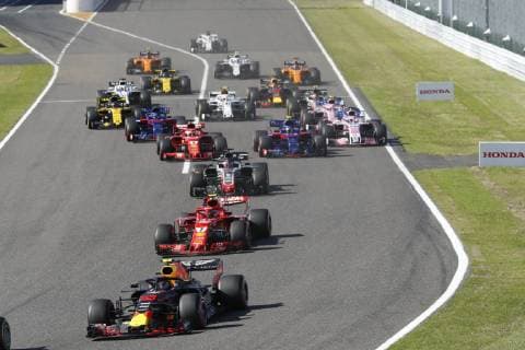 Motorsports: FIA Formula One World Championship WM Weltmeisterschaft 2018, Grand Prix of Japan, World Championship 2018 Grand Prix Japan Start 33 Max Verstappen (NDL, Red Bull Racing), Suzuka Japan