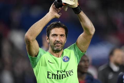 01 GIANLUIGI BUFFON (PSG) - JOIE FOOTBALL : Paris SG vs Lyon - Ligue 1 Conforama - 07 10 2018 AnthonyBIBARD FEP Panoramic 