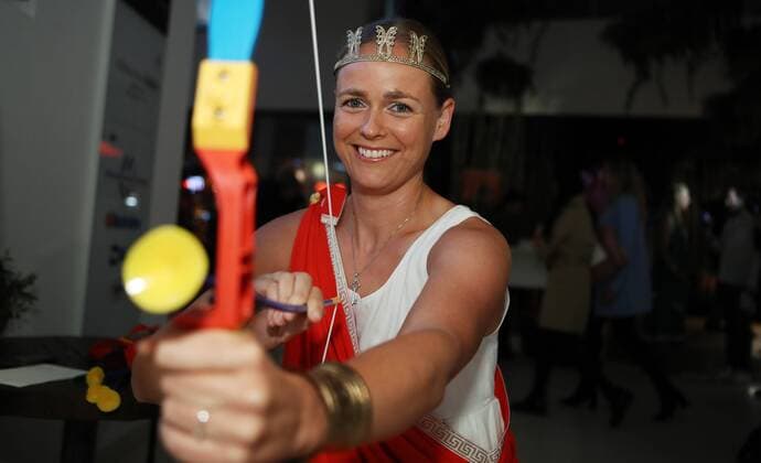 TENNIS - WTA Tennis Damen Upper Austria Ladies Linz LINZ,AUSTRIA,08.OCT.18 - TENNIS - WTA Tour, Upper Austria Ladies Linz, players party. Image shows Anna-Lena Groenefeld (GER). GEPAxpictures xMatthiasxHauer