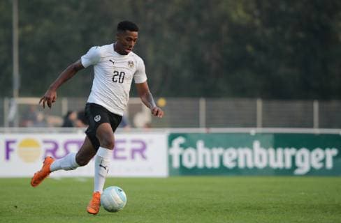 SOCCER - U18, AUT vs SUI, test match HARD,AUSTRIA,09.OCT.18 - SOCCER - OEFB Under-18 international match Länderspiel Austria vs Switzerland, friendly match. Image shows Suliman Marlon Mustapha (AUT). GEPAxpictures xAndreasxPranter