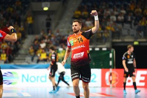 Bogdan Radivojevic (Rhein Neckar Loewen) jubelt, Rhein Neckar Loewen vs IFK Kristianstad, EHF Champions League, 10.10.2018, Foto Eibner Rhein Neckar Loewen vs IFK Kristianstad, EHF Champions League, 10.10.2018 Mannheim Copyright: xNeisx Eibner-Pressefotox EP_ans
