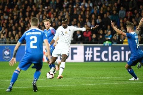 Fußball, Länderspiel, Frankreich - Island 06 PAUL POGBA (FRA) FOOTBALL : France vs Islande - Match Amical - 11 10 2018 FEP Panoramic 