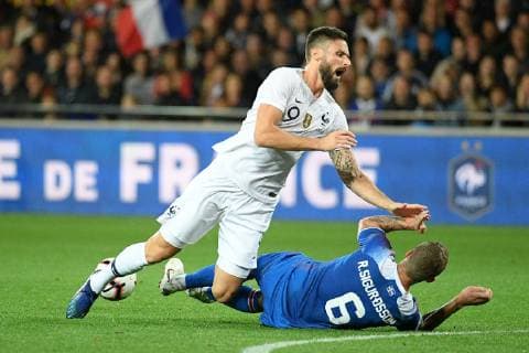 09 OLIVIER GIROUD (FRA) - FAUTE FOOTBALL : France vs Islande - Match Amical - 11 10 2018 FEP Panoramic 