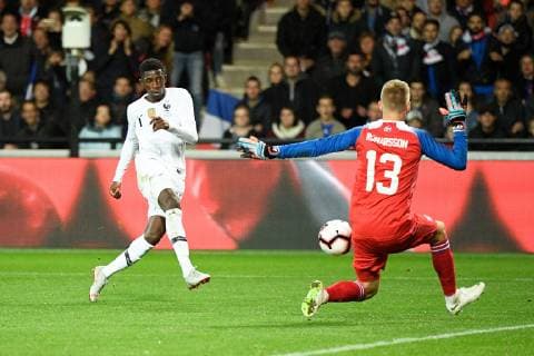 Fußball, Länderspiel, Frankreich - Island 11 OUSMANE DEMBELE (FRA) FOOTBALL : France vs Islande - Match Amical - 11 10 2018 FEP Panoramic 