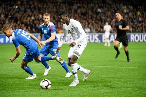 Fußball, Länderspiel, Frankreich - Island 11 OUSMANE DEMBELE (FRA) FOOTBALL : France vs Islande - Match Amical - 11 10 2018 FEP Panoramic 