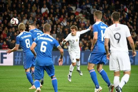Fußball, Länderspiel, Frankreich - Island 07 Antoine Griezmann (fra) FOOTBALL : France vs Islande - Match Amical - 11 10 2018 FEP Panoramic 