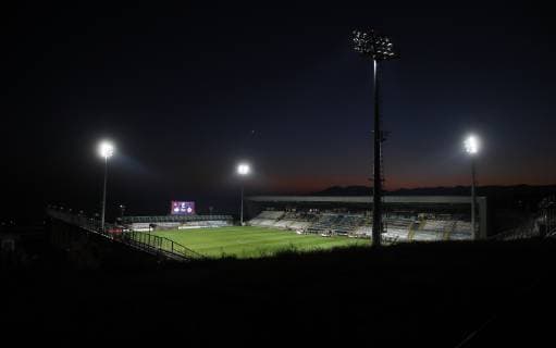 The view of the Stadium from the hill overlooking it before the Uefa Nations League, Group A4 match at Stadion HNK Rijeka, Rijeka. Picture date: 12th October 2018. Picture credit should read: David Klein Sportimage EDITORIAL USE ONLY. No use with unauthorised audio, video, data, fixture lists, club league logos or live services. Online in-match use limited to 120 images, no video emulation. No use in betting, games or single club league player publications.