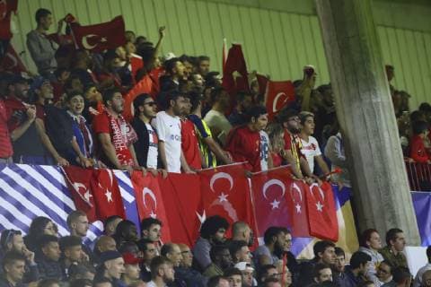 Fußball, U21 Länderspiel, Frankreich - Türkei Supporters Turque FOOTBALL : France Espoirs vs Turquie - Match Amical - 12 10 2018 GwendolineLeGoff Panoramic 