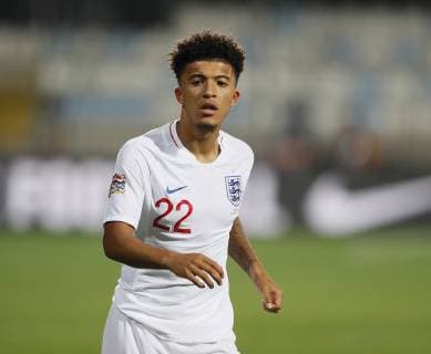 Jadon Sancho of England during the Uefa Nations League, Group A4 match at Stadion HNK Rijeka, Rijeka. Picture date: 12th October 2018. Picture credit should read: David Klein Sportimage EDITORIAL USE ONLY. No use with unauthorised audio, video, data, fixture lists, club league logos or live services. Online in-match use limited to 120 images, no video emulation. No use in betting, games or single club league player publications.