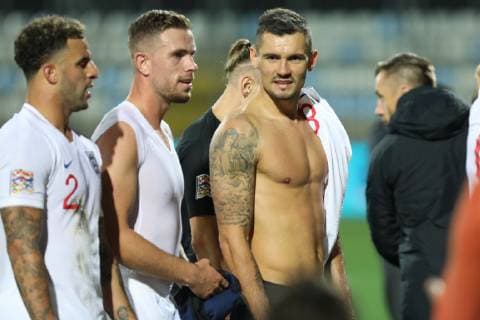 Rijeka, 12 10 2018 - Stadion HNK Rijeka, UEFA Nations League 2019. League Phase. Croatia (dark-blue) - England (white) 