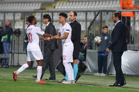 Croatia v England UEFA Nations League Raheem Sterling of England is replaced by Jadon Sancho of England during the UEFA Nations League match at Stadion HNK Rijeka, Rijeka Content Not Available For UK Newspapers Copyright: xPaulxChestertonx FIL-12397-0210