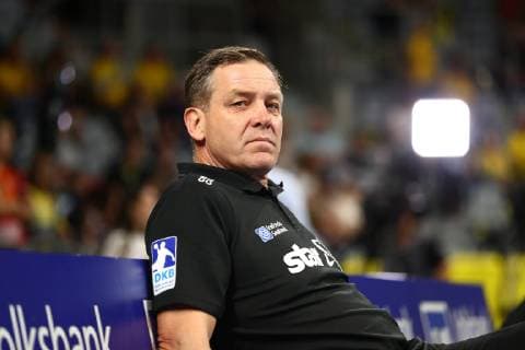 Alfred Gislason (Trainer THW Kiel), Rhein Neckar Loewen vs THW Kiel, DKB Handball Bundesliga, 13.10.2018, Foto Eibner Rhein Neckar Loewen vs THW Kiel, DKB Handball Bundesliga, 13.10.2018 Mannheim Copyright: xEIBNER Alexander_Neisx EP_ANS