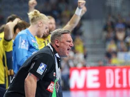 Nikolaj Jacobsen (Rhein-Neckar-Loewen, Trainer) Rhein-Neckar-Loewen - THW Kiel, 1. HBL Mannheim Copyright: xRoskaritzx Eibner-Pressefotox EP_kess_rrz