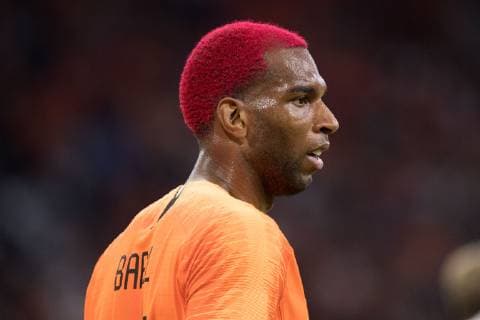 Ryan BABEL (NED) mit rot gefaerbten Haaren, gefärbten, gefaerbt, gefärbt, roten, Brustbild, Fussball Laenderspiel, Nations League, Niederlande (NED)- Deutschland (GER) 3:0, am 13.10.2018 in der Johan Cruyff Arena in Amsterdam Niederlande. Â *** Ryan BABEL NED dyed with red dyed hair colored dyed red bust football legend Netherlands NED Germany GER 3 0 on 13 10 2018 at the Johan Cruyff Arena in Amsterdam Netherlands