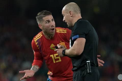 Spain: UEFA Nations League between Spain and Engla During the match between Spain and England in Benito Villamarin Stadium in Seville.  JavierxMontanox xPacificxPress