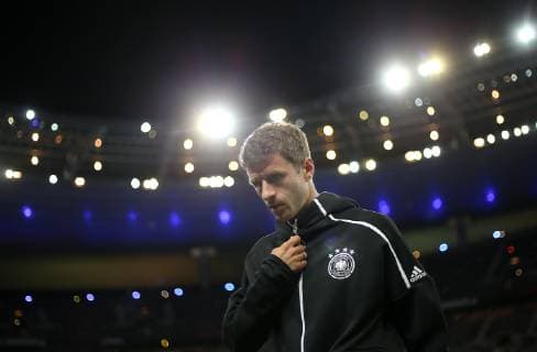 16.10.2018, Fussball, UEFA Nations League, Gruppe 1, Spieltag 4, Frankreich - Deutschland im Stade de France Paris. Thomas Müller (Deutschland)