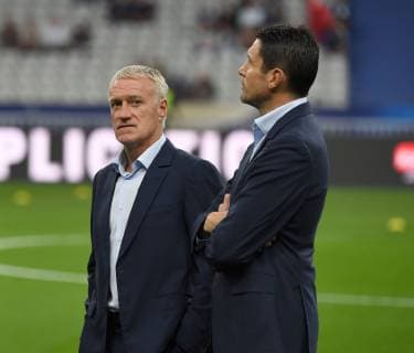 Fussball, Herren, Saison 2018 19, Nations League (4. Spieltag), Länderspiel in Saint-Denis, Frankreich - Deutschland, v. l. Trainer Didier Deschamps (Frankreich) vor dem Spiel, 16.10. 2018, Copyright: xMatthiasxKochx