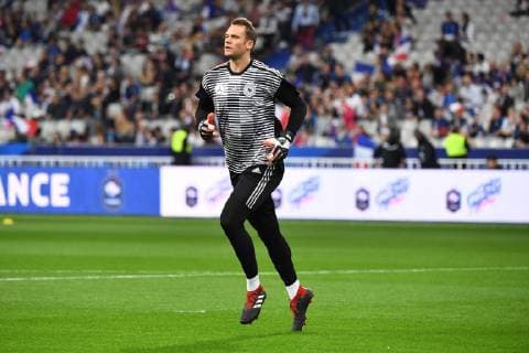 Fussball, Herren, Saison 2018 19, Nations League (4. Spieltag), Länderspiel in Saint-Denis, Frankreich - Deutschland, TW Manuel Neuer (Nr. 1, Deutschland) vor dem Spiel, 16.10. 2018, Copyright: xMatthiasxKochx