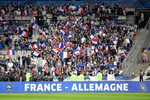 Fussball, Herren, Saison 2018 19, Nations League (4. Spieltag), Länderspiel in Saint-Denis, Frankreich - Deutschland, Fans von Frankreich im Fanblock, 16.10. 2018, Copyright: xMatthiasxKochx