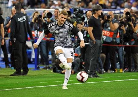 Timo Werner (Deutschland Germany)- 16.10.2018: Frankreich vs. Deutschland, 4. Spieltag UEFA Nations League, Stade de France, DISCLAIMER: DFB regulations prohibit any use of photographs as image sequences and or quasi-video.