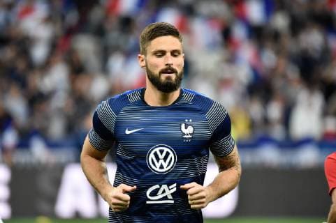 Olivier Giroud (fr) FOOTBALL : France vs Allemagne - 4eme Tour Ligue des Nations - Saint-Denis - 16 10 2018 ThierryBreton Panoramic 