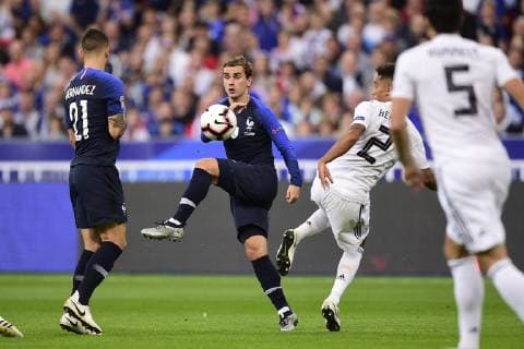 Fußball, Nations League, Frankreich - Deutschland Antoine Griezmann (France) FOOTBALL : France vs Allemagne - Ligue des Nations UEFA - St Denis - 16 10 2018 JBAutissier Panoramic 