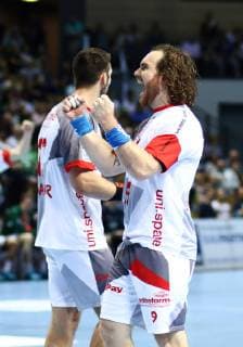 Timm Schneider (Melsungen) jubelt HSG Wetzlar vs MT Melsungen, Handball, DHB-Pokal, 16.10.2018 HSG Wetzlar vs MT Melsungen, Handball, DHB-Pokal, 16.10.2018 Wetzlar Copyright: xEIBNER RenexWeissx EP_RWS