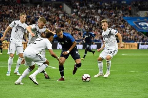 Kylian Mbappe (fr) FOOTBALL : France vs Allemagne - 4eme Tour Ligue des Nations - Saint-Denis - 16 10 2018 ThierryBreton Panoramic 