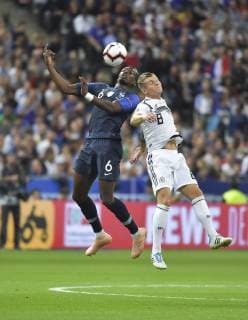 Pogba vs Toni Kross FOOTBALL : Ligue des Nations - France vs Allemagne 16 10 2018 MAO Panoramic 