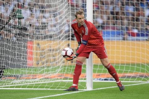 Fussball, UEFA Nations League, Frankreich vs. Deutschland , 16.10.2018, Stade de France Paris, Tmanuel neuer Deutschland, Aktion Einzelbild