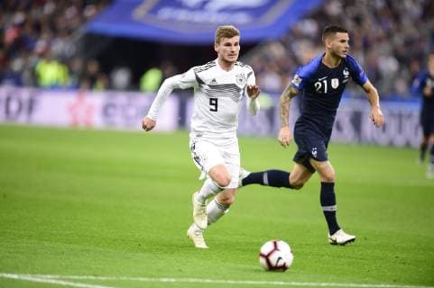 Timo Werner (Allemagne) FOOTBALL : France vs Allemagne - Ligue des Nations UEFA - St Denis - 16 10 2018 JBAutissier Panoramic 