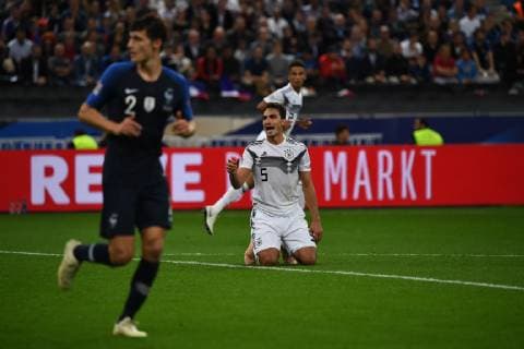 Fussball, Herren, Saison 2018 19, Nations League (4. Spieltag), Länderspiel in Saint-Denis, Frankreich - Deutschland, Mats Hummels (Nr. 5, Deutschland), 16.10. 2018, Copyright: xMatthiasxKochx