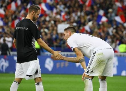 Enttäuschung bei Mark Uth (Deutschland Germany), Niklas Süle (Deutschland Germany)- 16.10.2018: Frankreich vs. Deutschland, 4. Spieltag UEFA Nations League, Stade de France, DISCLAIMER: DFB regulations prohibit any use of photographs as image sequences and or quasi-video.